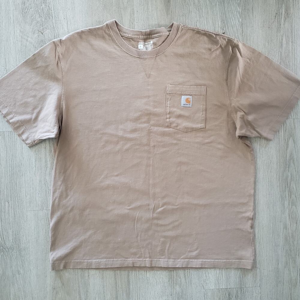 Carhartt Men's Loose Fit Pocket Workwear T-Shirt, Carmel Color Size XL #D104C